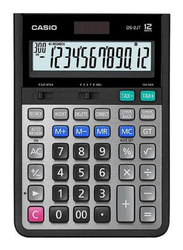 Casio 12-Digit Basic Calculator, DS-2JT, Black/Grey