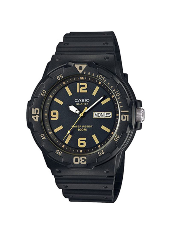 Casio Youth Series Analog Watch for Men with Resin Band, Water Resistant, MRW-200H-1B3VEF, Black