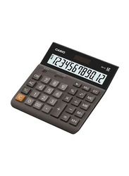 Casio 14-Digit Basic Desktop Calculator, DH-14-BK-W-DH, Black/Grey