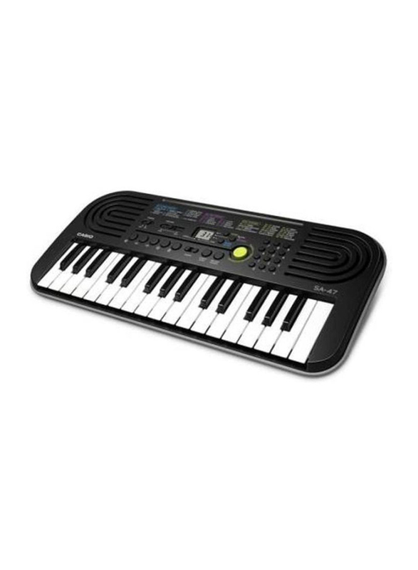 Casio SA-47 Electronic Keyboard, Black, 32-Key