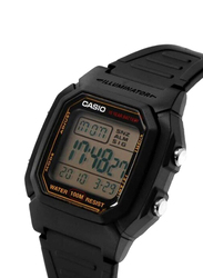 Casio Classic Digital Watch for Boys with Resin Band, Water Resistant, W-800HG-9AVDF, Black
