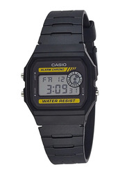 Casio Digital Watch for Men with Silicone Band, Water Resistant, F-94WA-9DG, Black-Grey