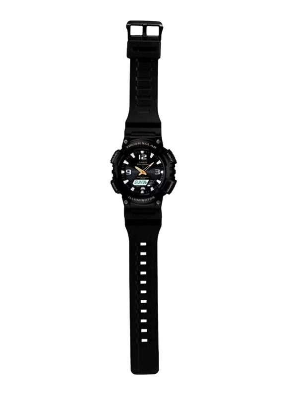 Casio Youth Series Analog/Digital Watch for Men with Resin Band, Water Resistant, AQ-S810W-1BVDF, Black/Grey