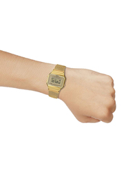 Casio Vintage Collection Digital Unisex Watch with Stainless Steel Band, Water Resistant, A700WMG-9ADF, Gold