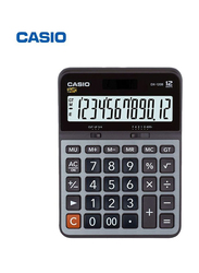 Casio 12-Digit Basic Calculator, DX-120B, Silver/Black/Grey