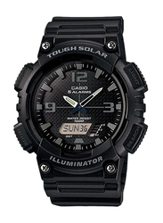 Casio Youth Analog/Digital Watch for Men with Resin Band, Water Resistant, AQ-S810W-1A2VDF, Black