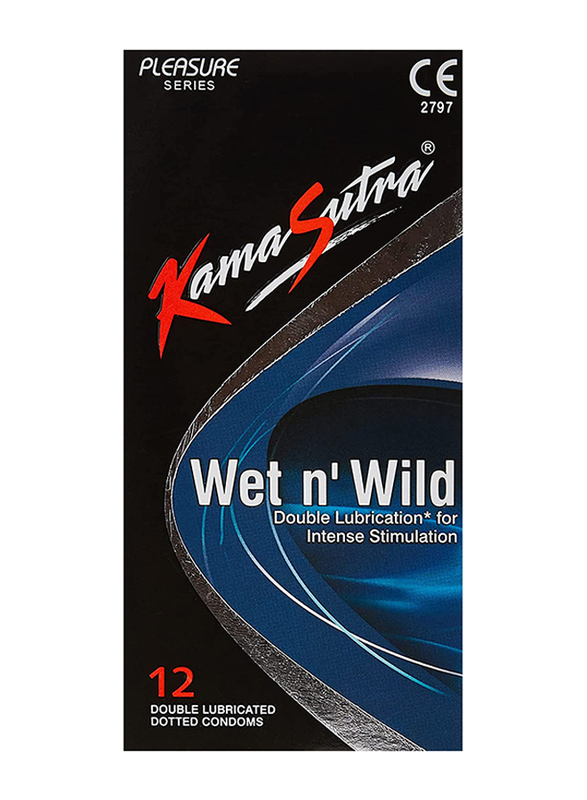Kamasutra Wet n Wild Condoms, 12 Pieces
