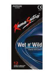 Kamasutra Wet n Wild Condoms, 12 Pieces