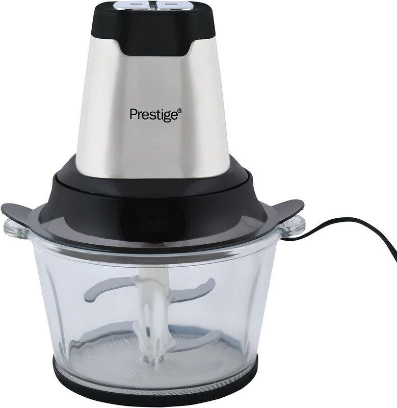 

Prestige PR54923, Multi Functional Food Chopper, Glass Bowl 2 Ltr, Egg Whisk, 4 Blades