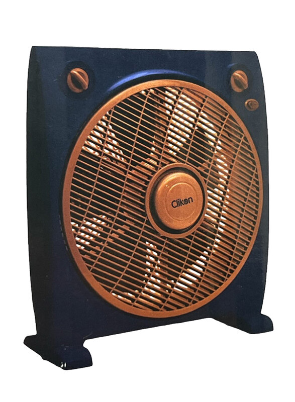 

Clikon Box Fan, 12-inch, Brown/Blue