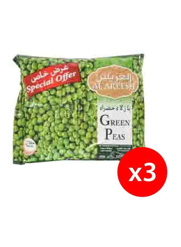 Al Areesh Green Peas, 3 x 450g