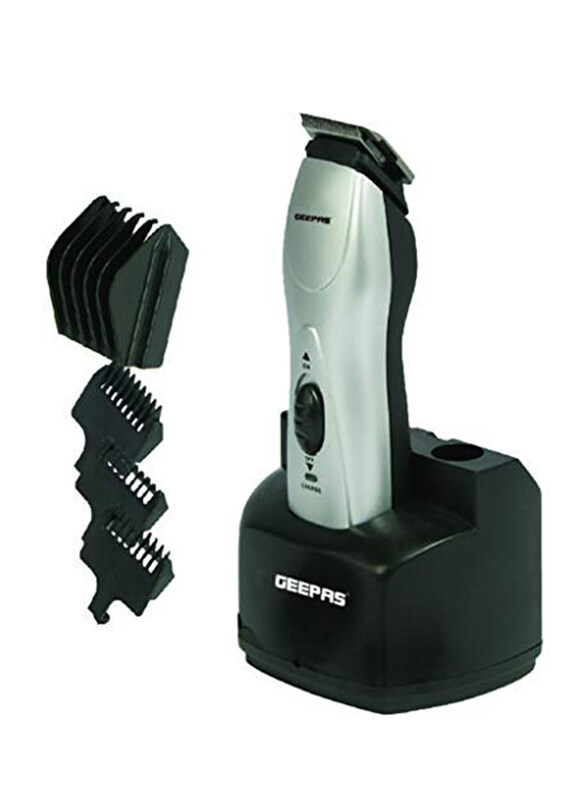 

Geepas Rechargeable Trimmer, GTR-34, Silver/Black