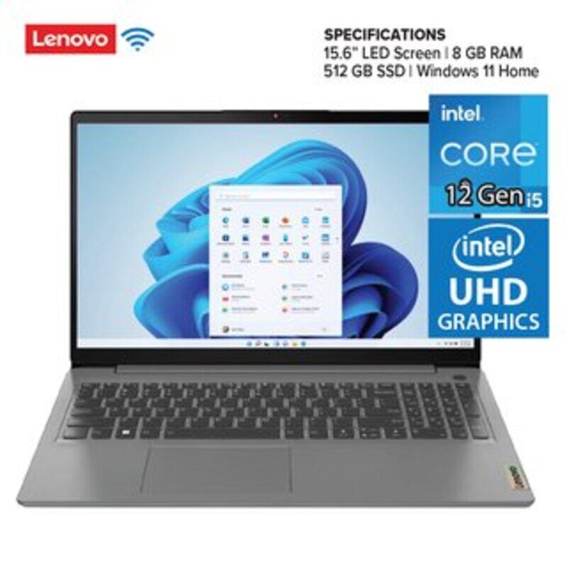 

Lenovo Laptop 15.6 Inch 12Th Genration I5 , 8 Gb 512 SSSD, Window11