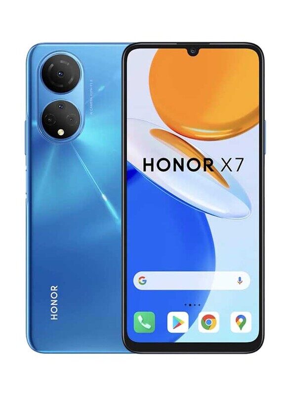 

Honor X7 128GB Ocean Blue, 4GB RAM, 4G LTE, Dual Sim Smartphone