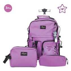 Jasminestar Trolley Backpack Bag , 3 pieces,  18 inch