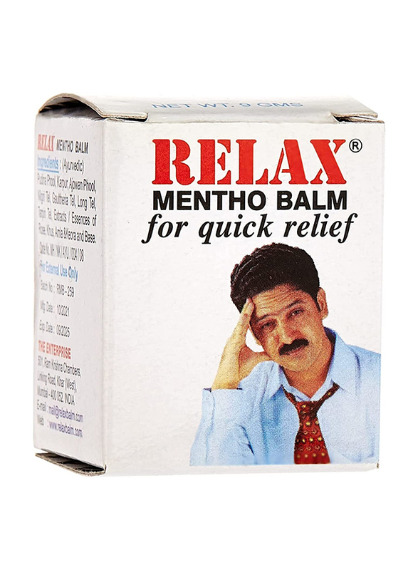 

Relax Mentho Balm for Quick Relief, 9gm