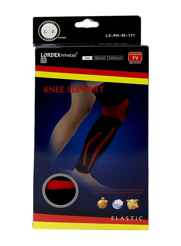 

Lordex Knee Support, LX-131, Black/Red