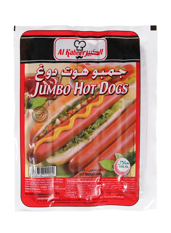 

Al Kabeer Frozen Jumbo Hot Dog, 400g