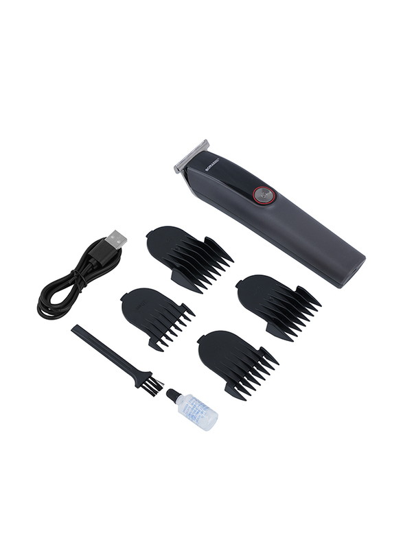 Sonashi Rechargeable Hair Clipper, SHC-1056, Black/Dark Grey