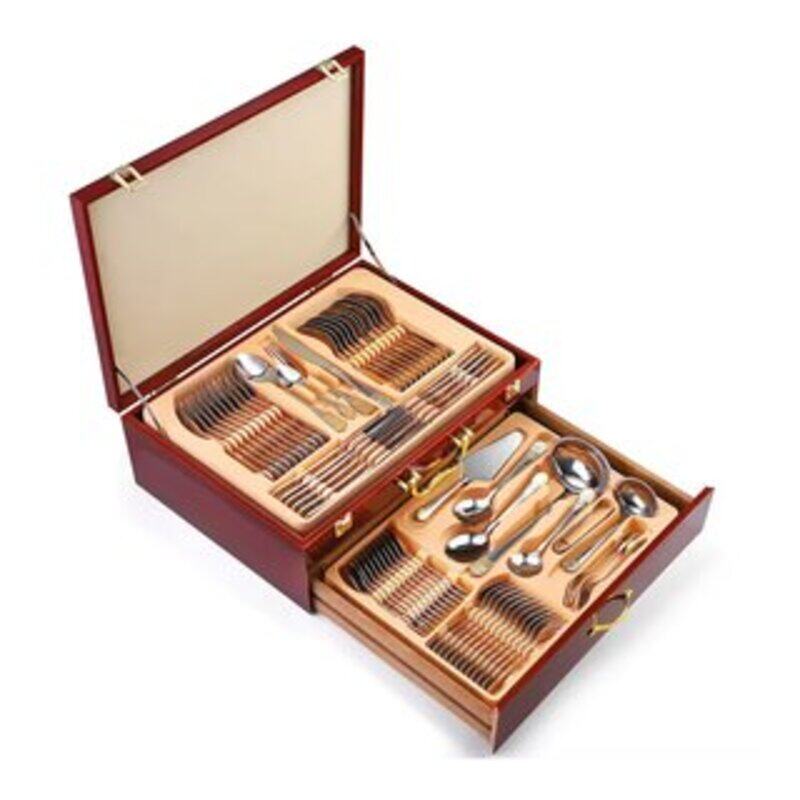 

Genric AYD 16919 A1022 , 84 Pieces Stainless Steel Cutlery Set