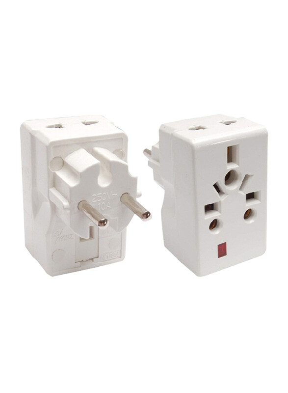 

Kadris 2 Pin Multi Plug, MU-1005, White