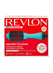 Revlon One Step Hair Dryer And Volumizer Hot Air Brush, RVDR5222TRB, Teal