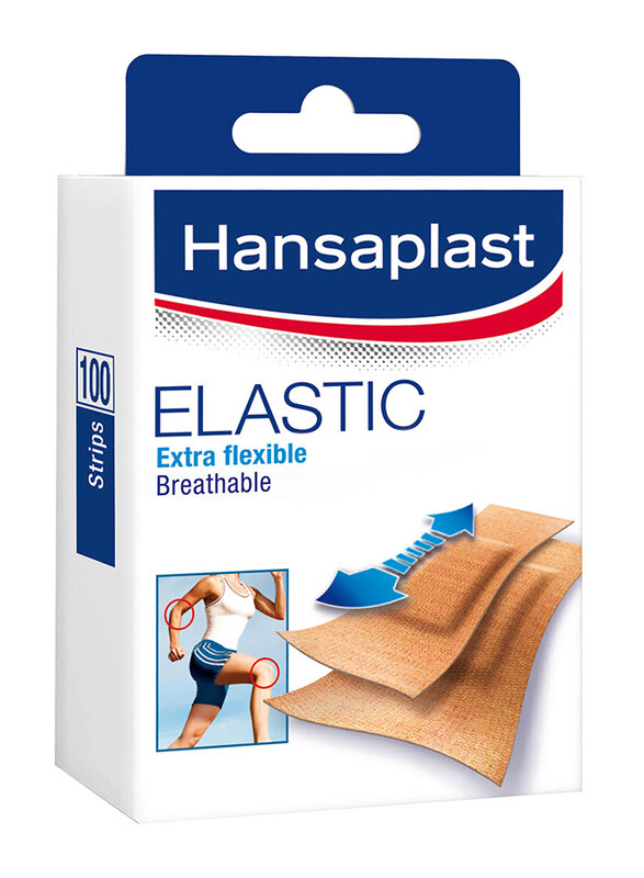 

Hansaplast Elastic Extra Flexible Bandages. 100 Strips