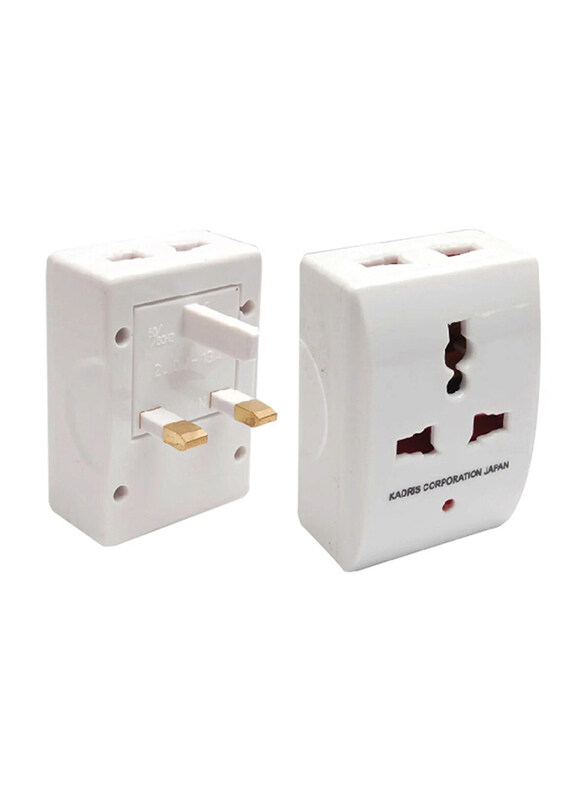 

Kadris 3 Pin Multi Plug, MU-1008, White