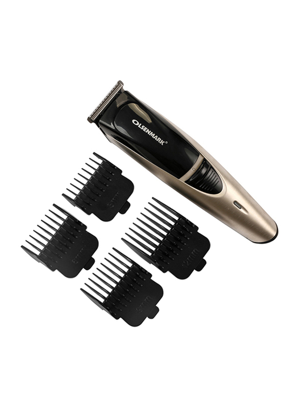 Olsenmark Rechargeable Trimmer, OMTR4040, Black/Gold