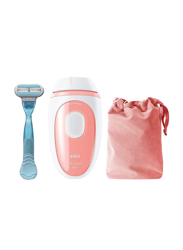 

Braun Silk Mini Expert Hair Remover, PL1014 IPL, Pink/Blue