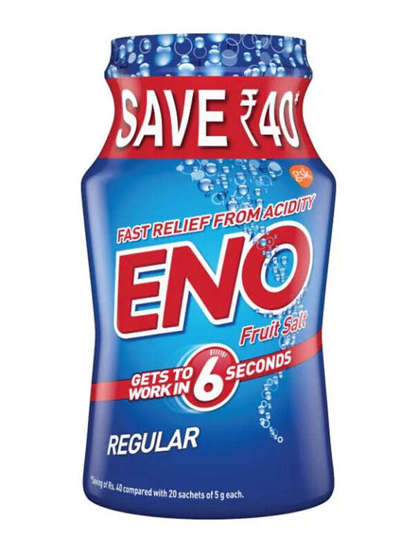 

Eno Regular Flavour Fruit Salt Antacid, 100gm