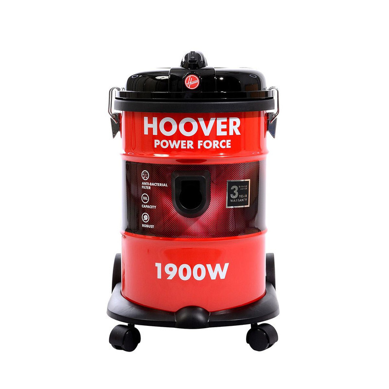 Hoover HT87 T1 ME, Power Force Drum Vacuum Cleaner 18 Litre Capacity, 1900W with Blower Function for Home & Office Use .