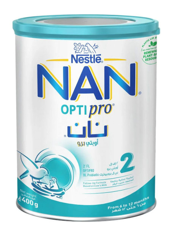 Nestle NAN OptiPro Stage 2 Follow-Up Formula Milk, 6-12 Months, 400g