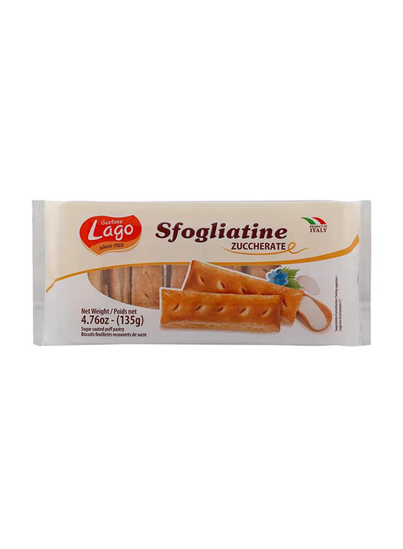 

Gastone Lago Sfogliatine Sugar Coated Puff Pastry Biscuits, 135g