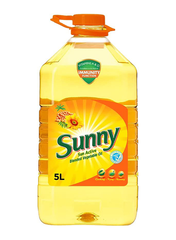 Sunny Sun Active Blended Vegetable Oil, 5 Litre