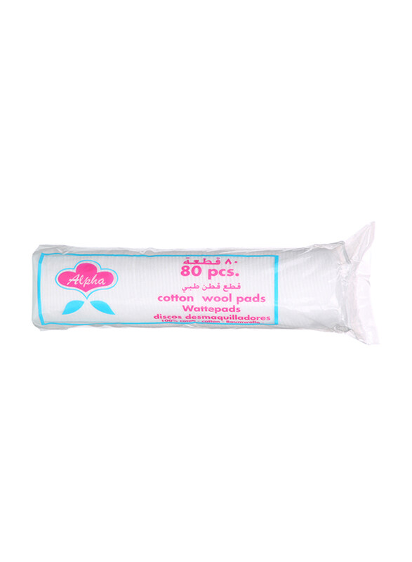 

Alpha Cotton Wool Pad, 80 Pieces