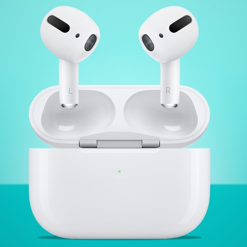 Apple Airpods 3 Wireless In-Ear Earphones with Charging Case, MME73, White