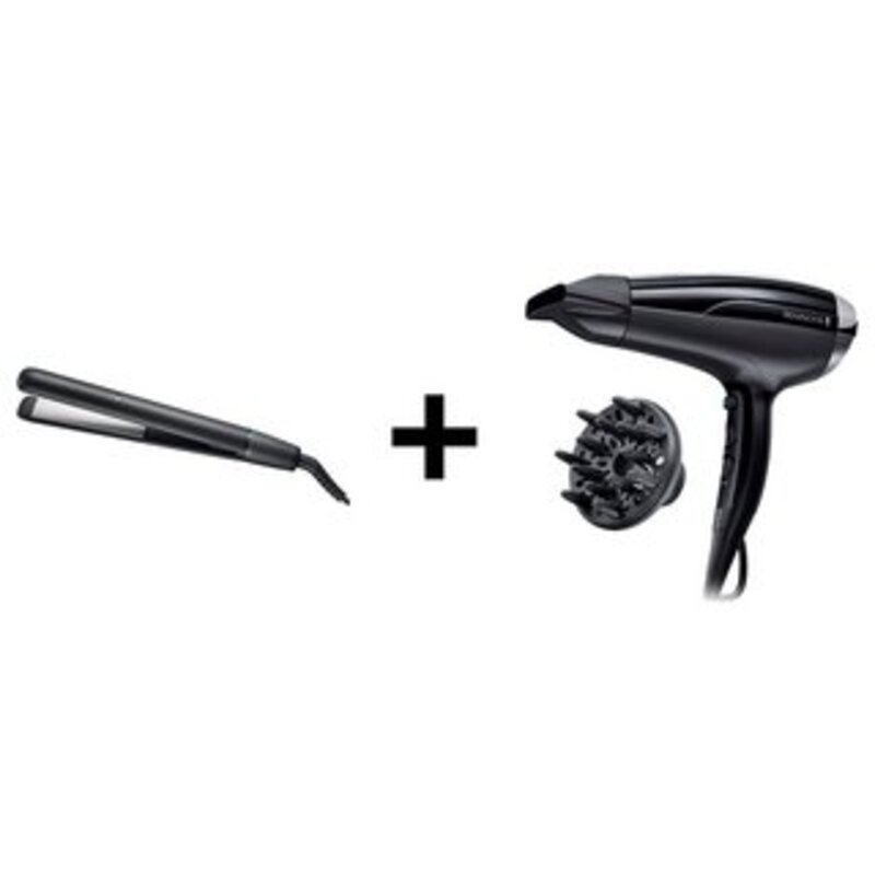 Remington RESET04,Ceramic Slim Hair Straightner + Hair Dryer