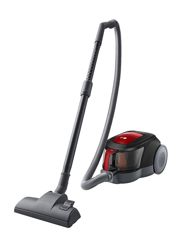

LG Canister Vacuum Cleaner, 1.3L, 2000W, VC5420NNTR, Black/Red