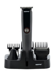 Geepas Digital Rechargeable 11-In-1 Grooming Kit, GTR56048PFL, Black