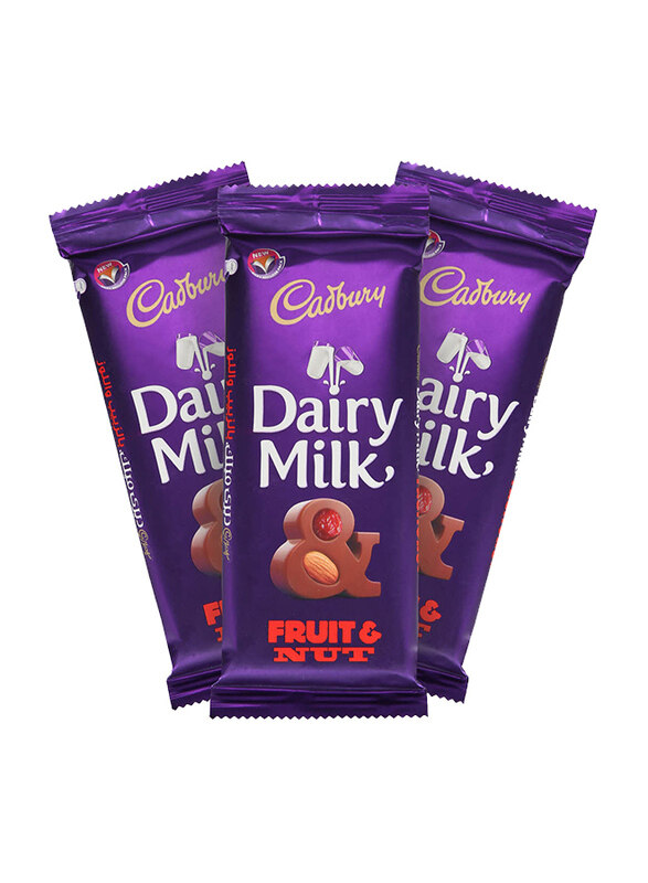 

Cadbury Dairy Milk Fruit & Nut Chocolate, 3 x 100g