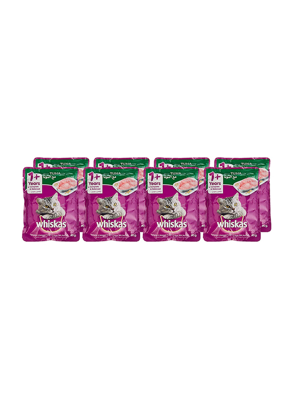 Whiskas Tuna Cat Wet Food, 4 x 80g