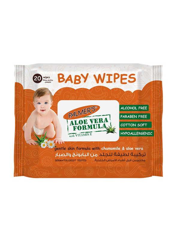 Palmers 2 x 40 Sheets Baby Wipes