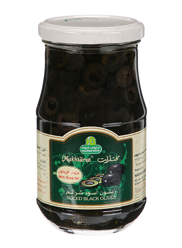 

Halwani Sliced Black Olives, 325g