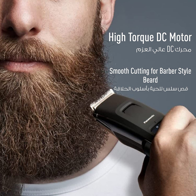 Panasonic Wet & Dry Electric Beard Trimmer for Men, ErGB96, Black