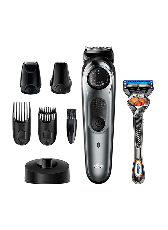 Braun Cordless & Rechargeable Multi Grooming Trimmer, BT 7240, Black/Grey