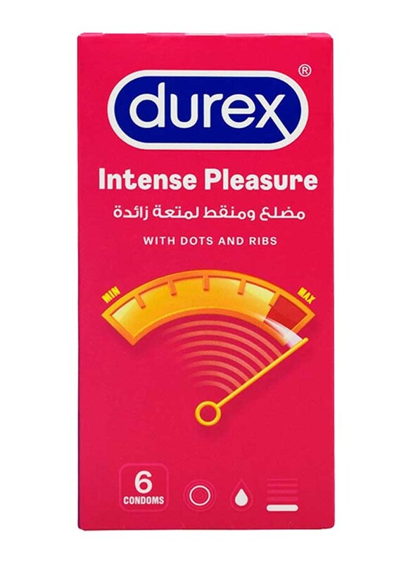 Durex Intense Pleasure Condom, 6 Pieces