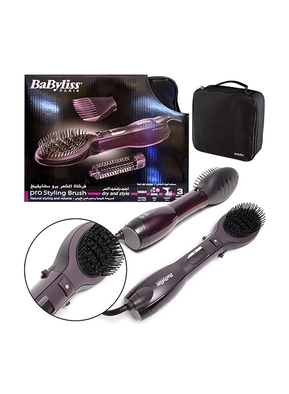 

BaByliss Paddle Airbrush Saso Hair Styler, AS115SDE, Purple