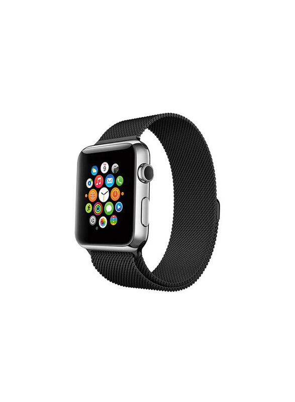 

Porodo Watch Band for Apple Watch 42/44/45mm, PDMILOOP44-BK, Black