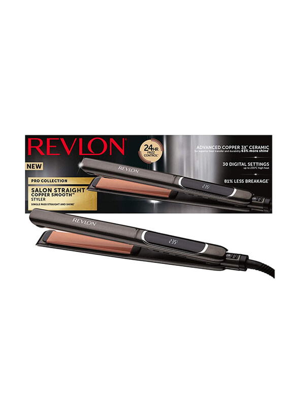 

Revlon Salon Straight Copper Hair Straightener, Black